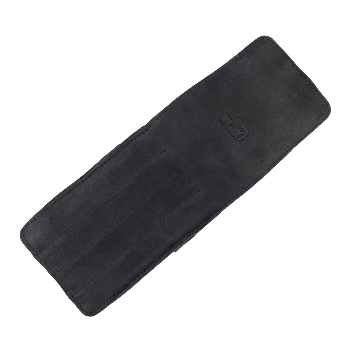 Leather Worx, Pen Holder, Pencil Case, Minimalist Style Holder, Classic Storage, Full Grain Leather, Handmade, Charcoal Black