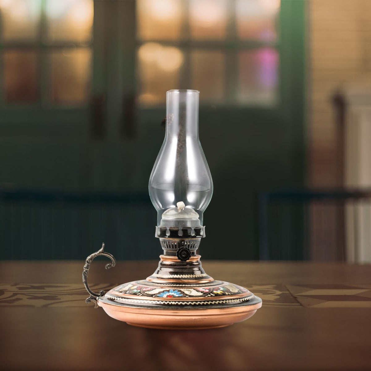 Baluue Clear Glass Oil Lamp Chimney Replacement, 6.5in x 3in, Retro Windproof Hurricane Shade, Transparent, Model 26176229P1O47525ERGEX