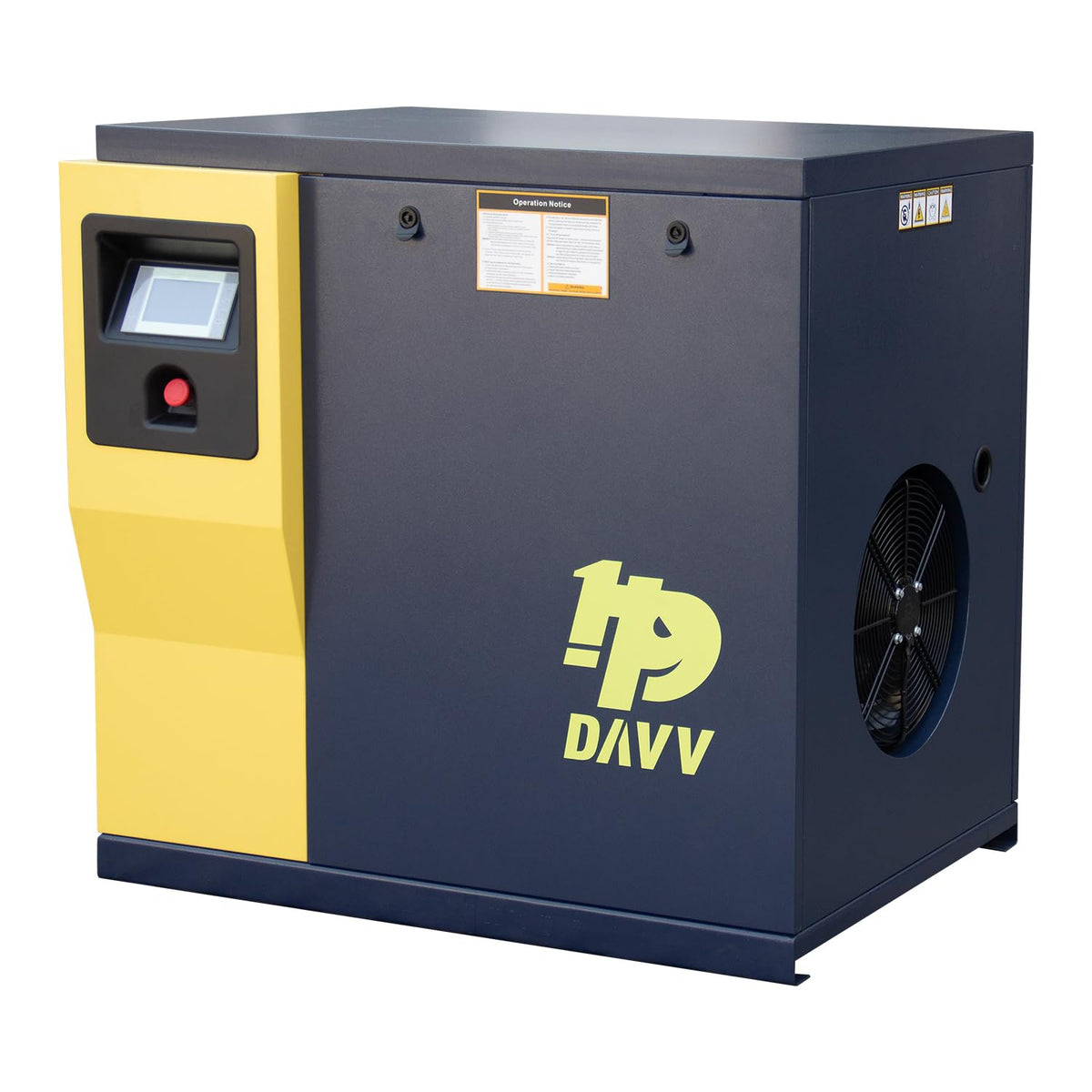 HPDAVV DV-10A Rotary Screw Air Compressor 230V/3Ph 7.5KW 10HP 125PSI 35CFM Heavy Duty Air Compressed System for Small Machining & Fabrication Workshops, Automotive