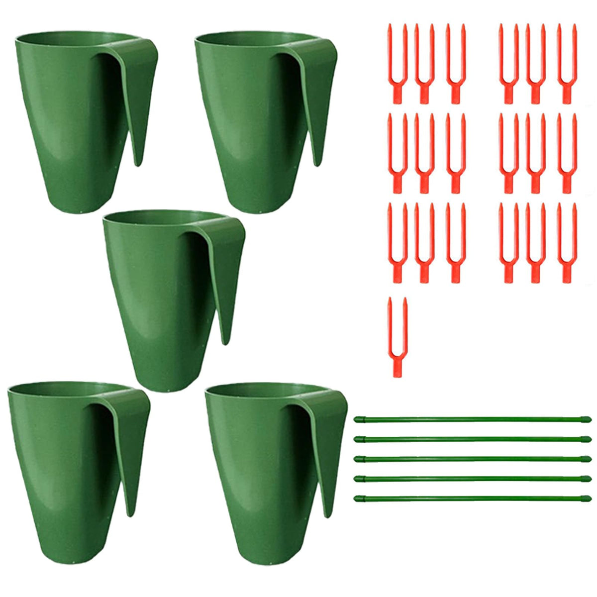 Propagation Cup Set Featuring Food Grade and Runner Forks Ideal for Strawberry Runners and Seedling Cultivation Drainage Planting Cups