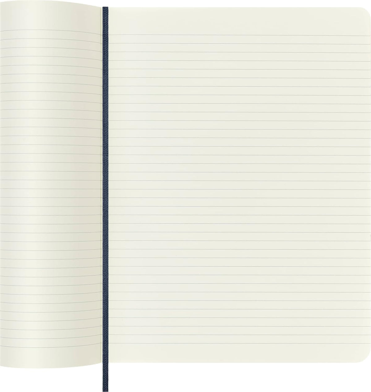 Moleskine Classic Notebook, Soft Cover, XL (7.5" x 9.5") Ruled/Lined, Sapphire Blue, 192 Pages