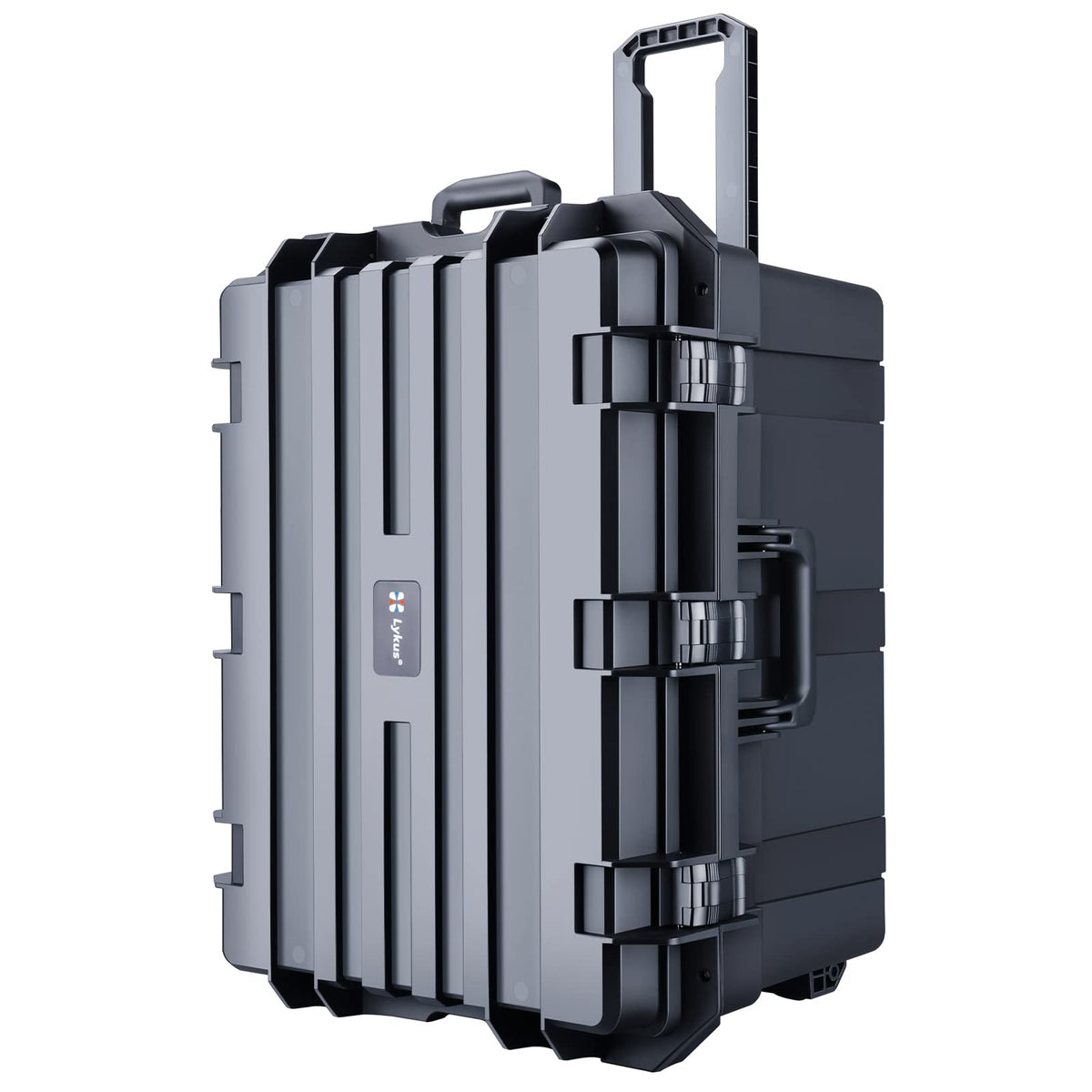 Lykus HC-6540 Large Waterproof Hard Case with Wheels and Customizable Foam, Interior Size 25.6x18.9x15 inch, Suitable for large electronic equipment and more