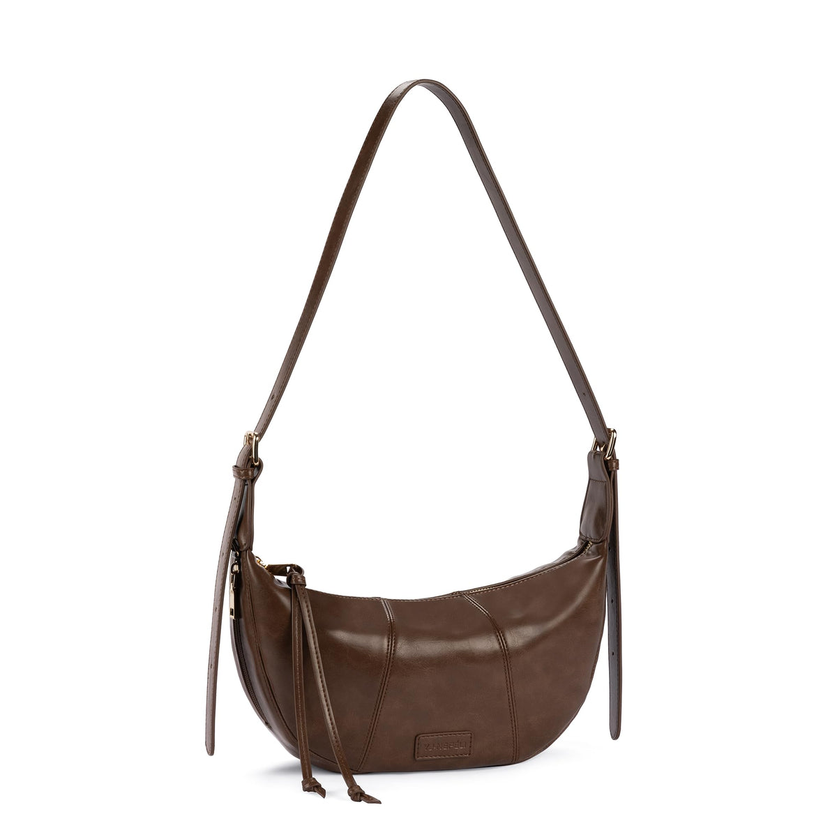 Small Crescent Crossbody Bags for Women Vegan Leather Womens Purse Hobo Shoulder Sling Bag Handbag with Adjustable Strap Daily Bag