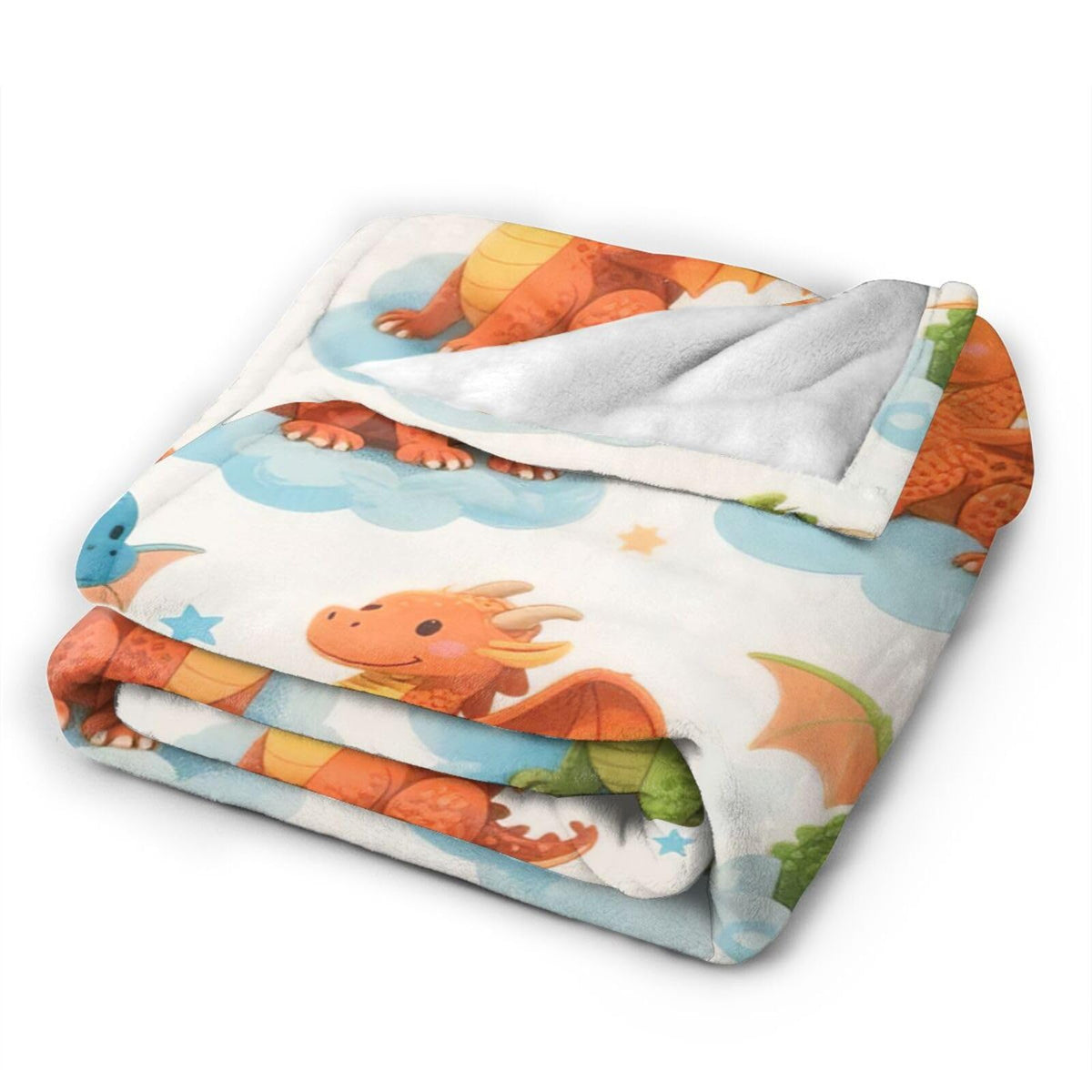 Dragon Blanket Dragon Gifts for Women Girls Cute Throw Blanket for Dragons Lover Soft Flannel Cozy Fleece Fuzzy Plush Warm Bedding Stuff for Kids Adults 40 x 50 Inch