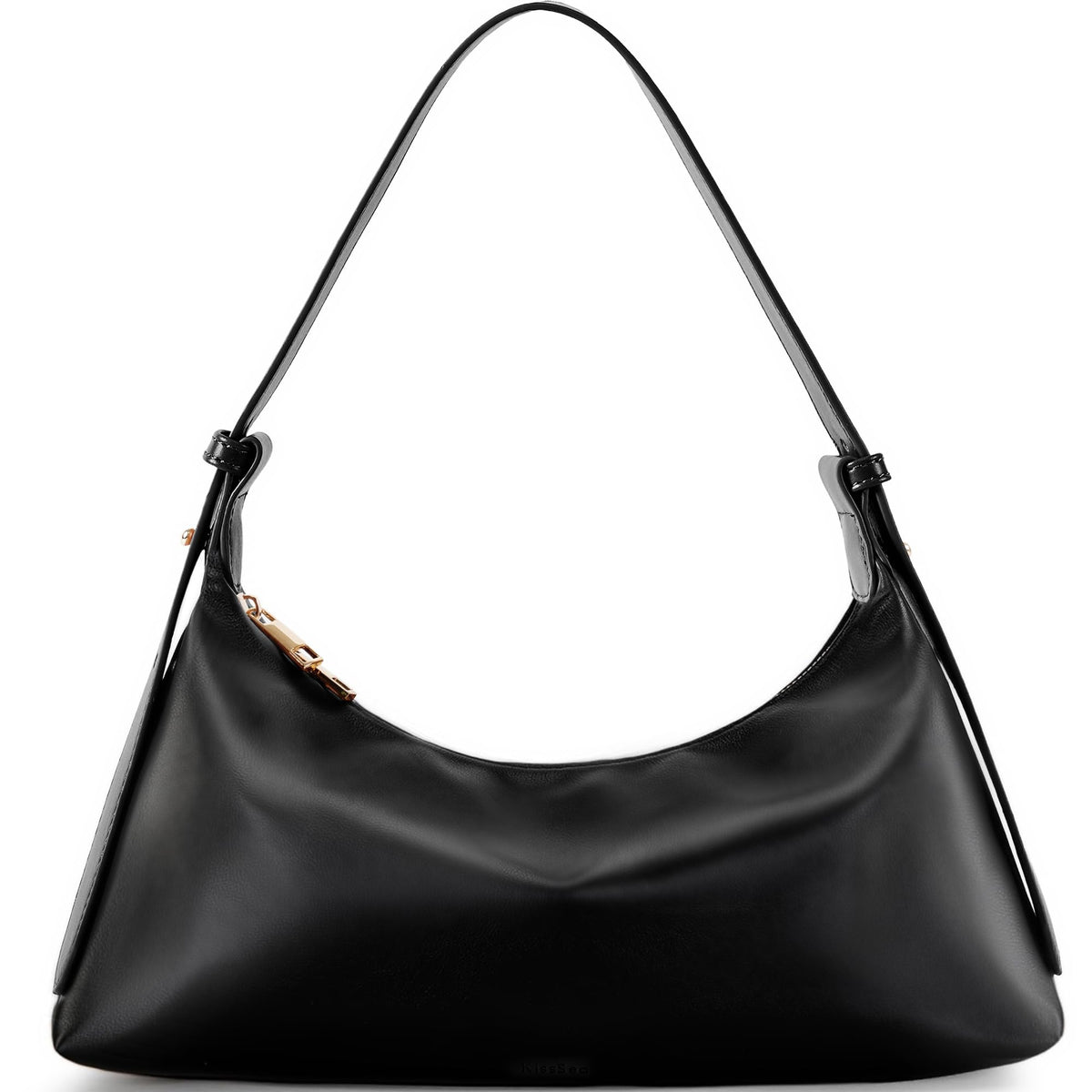 Kiss Sea Medium Crescent Hobo Bag for Women Vegan Leather Shoulder Purse Trendy