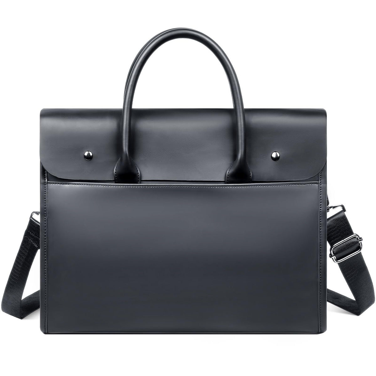MONAHITO Laptop Briefcases Bag for Men - Vegan Leather Messenger Satchel Office Bags for Men with Shoulder Strap