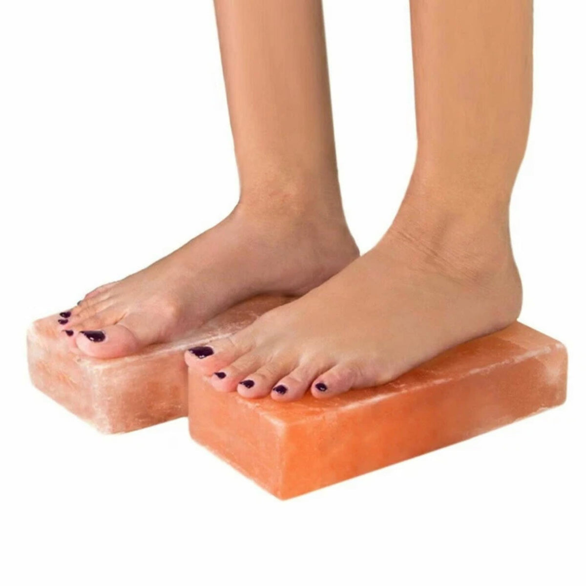Himalayan Salt Foot Bricks Pair of Natural Pink Salt Blocks for Feet, Rest & Spa Stones Natural Salt Block, Salt Brick for Foot Soak, Relaxation & Odor Neutralizer