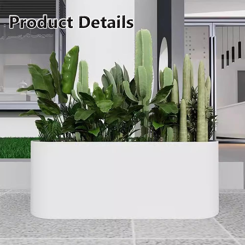 Sions Freestanding Planter Garden Beds, Outdoor Galvanized Planter Raised Garden Boxes, Raised Vegetable Gardens and Balcony Plant Tray Planting Beds,Black 60cm*30cm*70cm