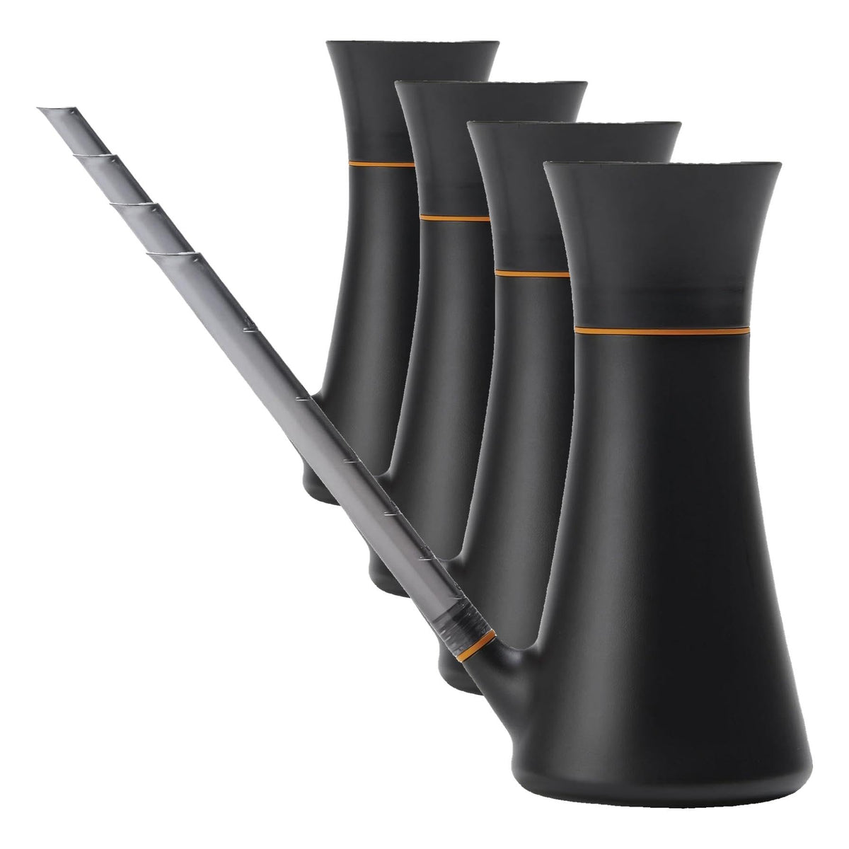 Fiskars Indoor Watering Can,Long Reach Spout for Precision Hydration on House Plants,Flowers&Garden,Anti-Drip Nozzle with Translucent Volume Markings,Ergonomic Recycled Plastic Body,40 oz,(Pack of 4)