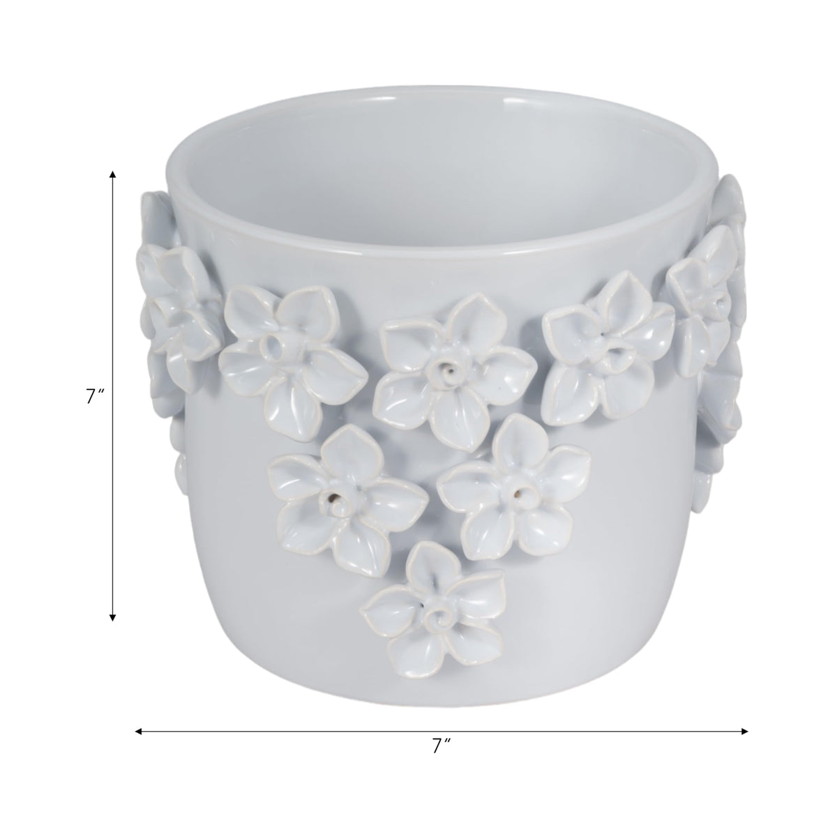 Sagebrook Home Ceramic Planter - Elevate Your Space with Elegant Greenery Decor