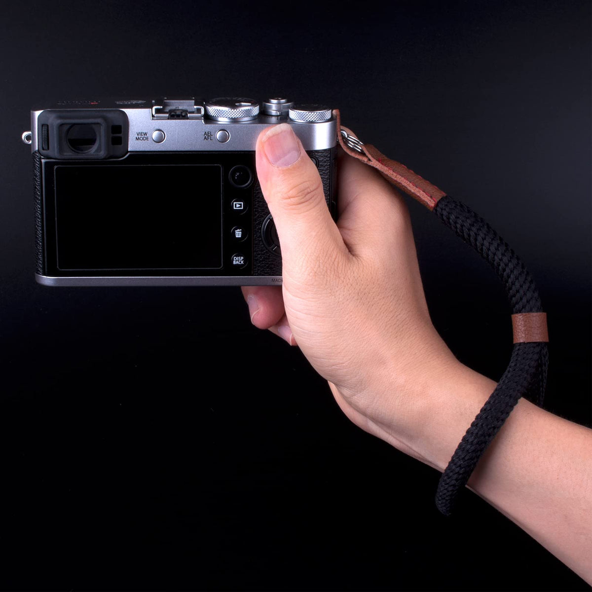 VKO Camera Wrist Strap,Hand Strap lanyard for DSLR SLR Mirrorless Camera Rope Adjustable Safety Strap(Black)