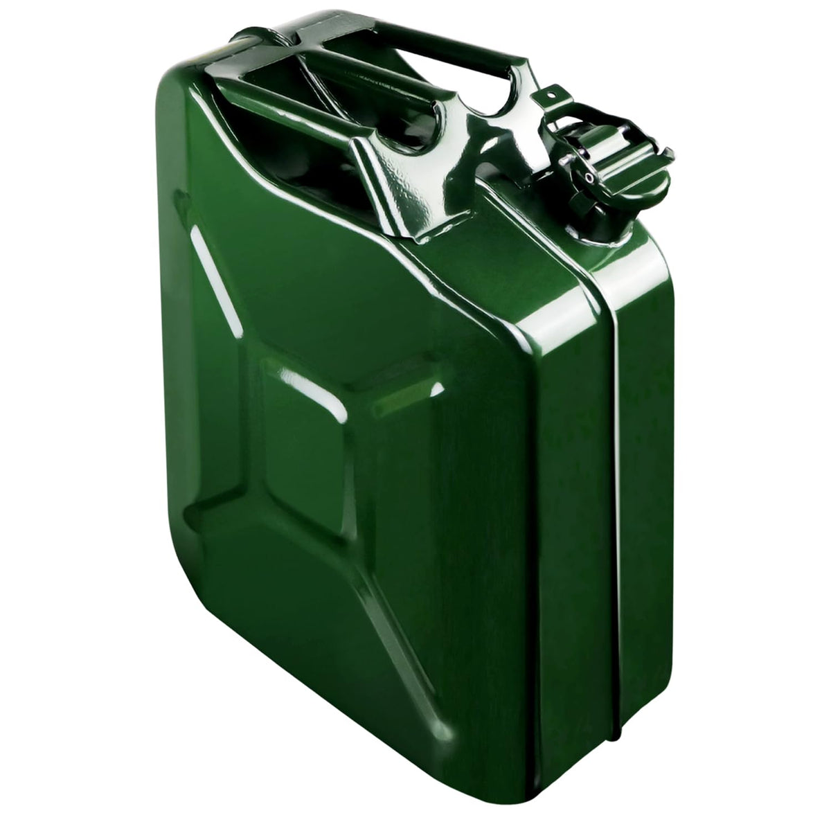 5 Gallon Metal Watering Can, Outdoor Storage Jar with Removable Spout, 20L Sturdy Water Can with Handle, Easy to Carry, Green