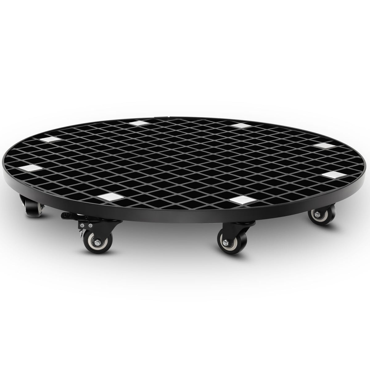 Colingmill Plant Stand Garden Carrier Heavy Duty with Locking Wheels 26 Inch Plant Saucer Roller Dolly Base for Large Potted Fish Tank Trees up to 1600lbs PU Wheels with Brakes Mover Indoor Outdoor