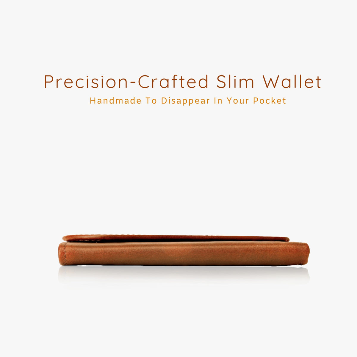 DEERHANDMADE Slim Wallets for men | handmade Modern Minimalist front Pocket wallets | 6-12 Cards Geniune leather rfid wallet for men | Gift wallets with magnatic closure (Premium, Light Brown)