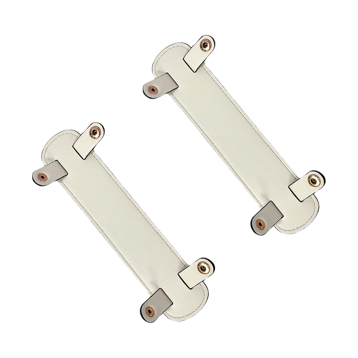 Fkereg 2 Pack Leather Purse Shoulder Strap Pads for Pressure Relief, Detachable Bag Handle Wrap Cover, Crossbody Handbag Tote Straps Replacement, Backpack Handle Protector Cushion, Beige