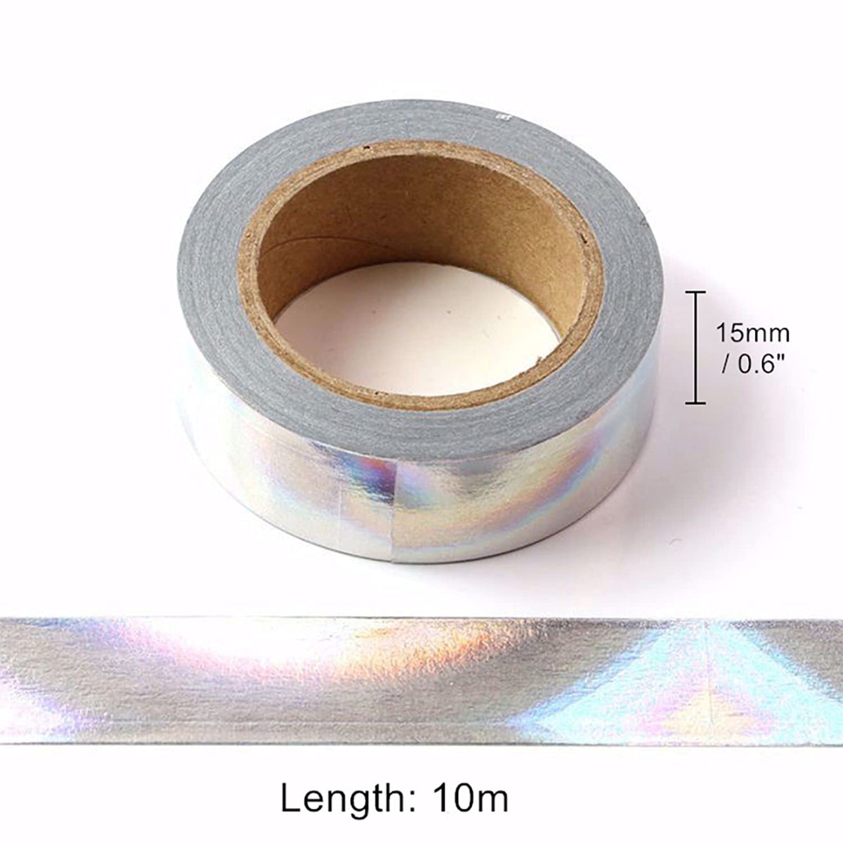 Mogoostry 12 Rolls Solid Foil Washi Tape Decorative Metallic Foil Tape 15mm x 10 Meters Self Adhesive Aesthetic Masking Tape for DIY Art Crafts Journals Scrapbooks Decor Projects