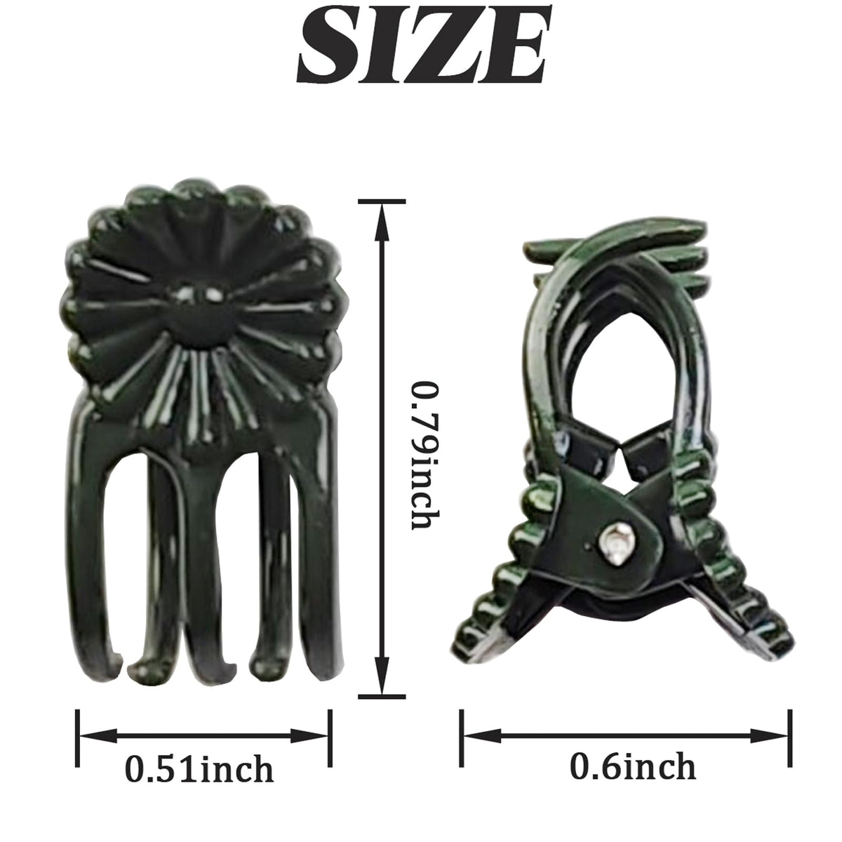 GXXMEI 400PCS Orchid Clips for Plants Support - Dark Green, for Small - Middle Climbing Plants Vine Plants & Single Stem Plants