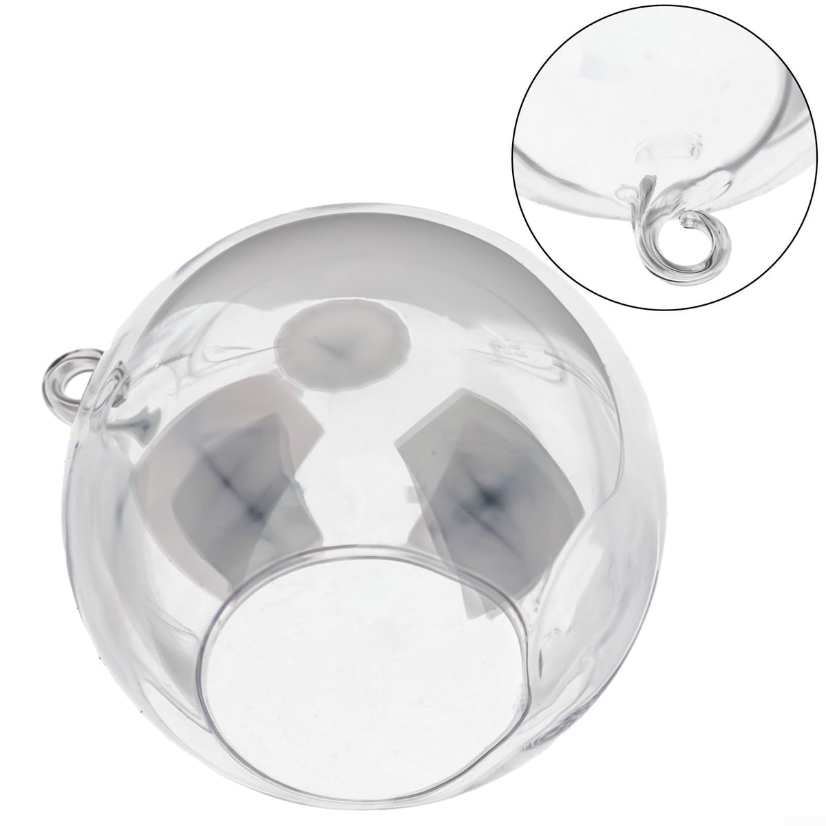 Hanging Glass Ball Vase Clear Borosilicate Terrarium Container With Open Mouth And Flat Bottom For Succulent Plants Air Flowers Home Garden Wedding Party Decoration(10cm)