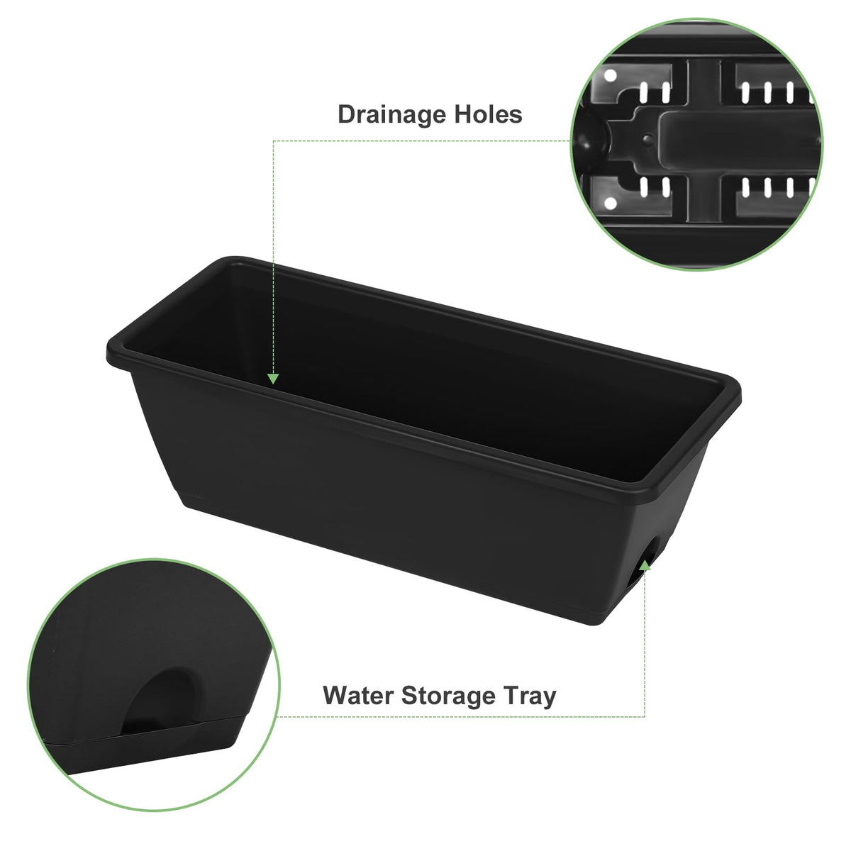YBING Vertical Garden Planter 5 Tier Raised Garden Bed Outdoor Tiered Herb Garden Planter Standing Vertical Planter Box Flowers Vegetables Planters Black