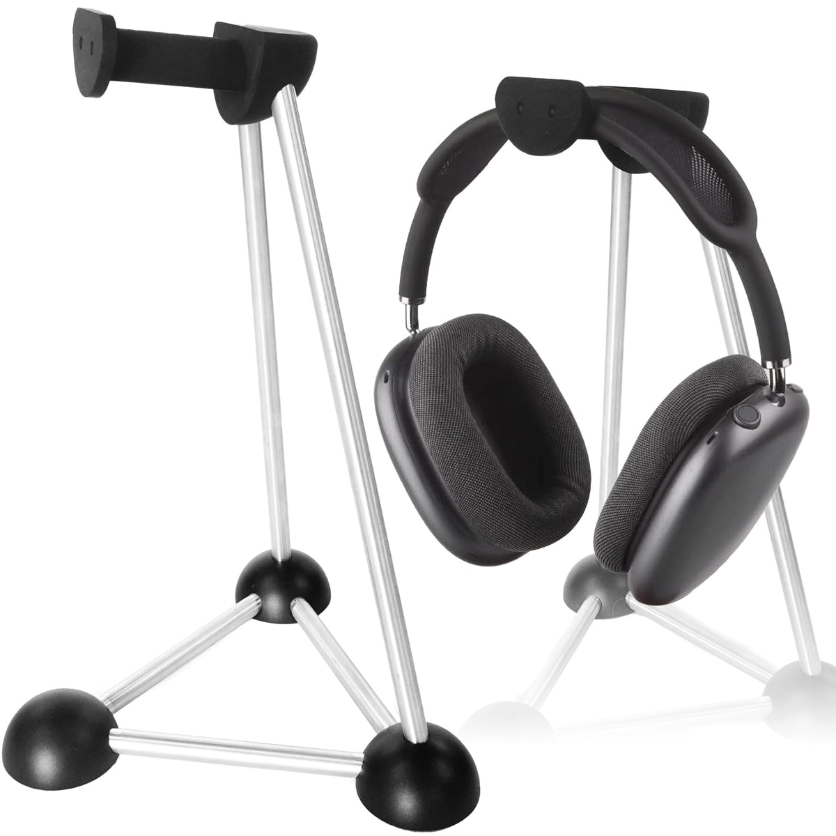 AJKTHGE Headphone Stand, Desktop Headset Holder, Desk Earphone Stand, Gaming Headsets, for SteelSeries/Logitech/HyperX/Sony/Beats/Sennheiser/Anker/Xbox, and All Headphones.(Red) (Black)