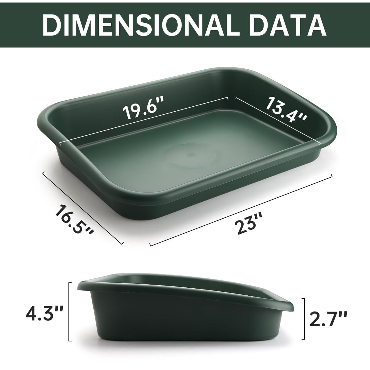 RooTrimmer 2Pcs of Potting Trays and 50 Pack 3inch Small nursey pots Set for Seedling, transplanting