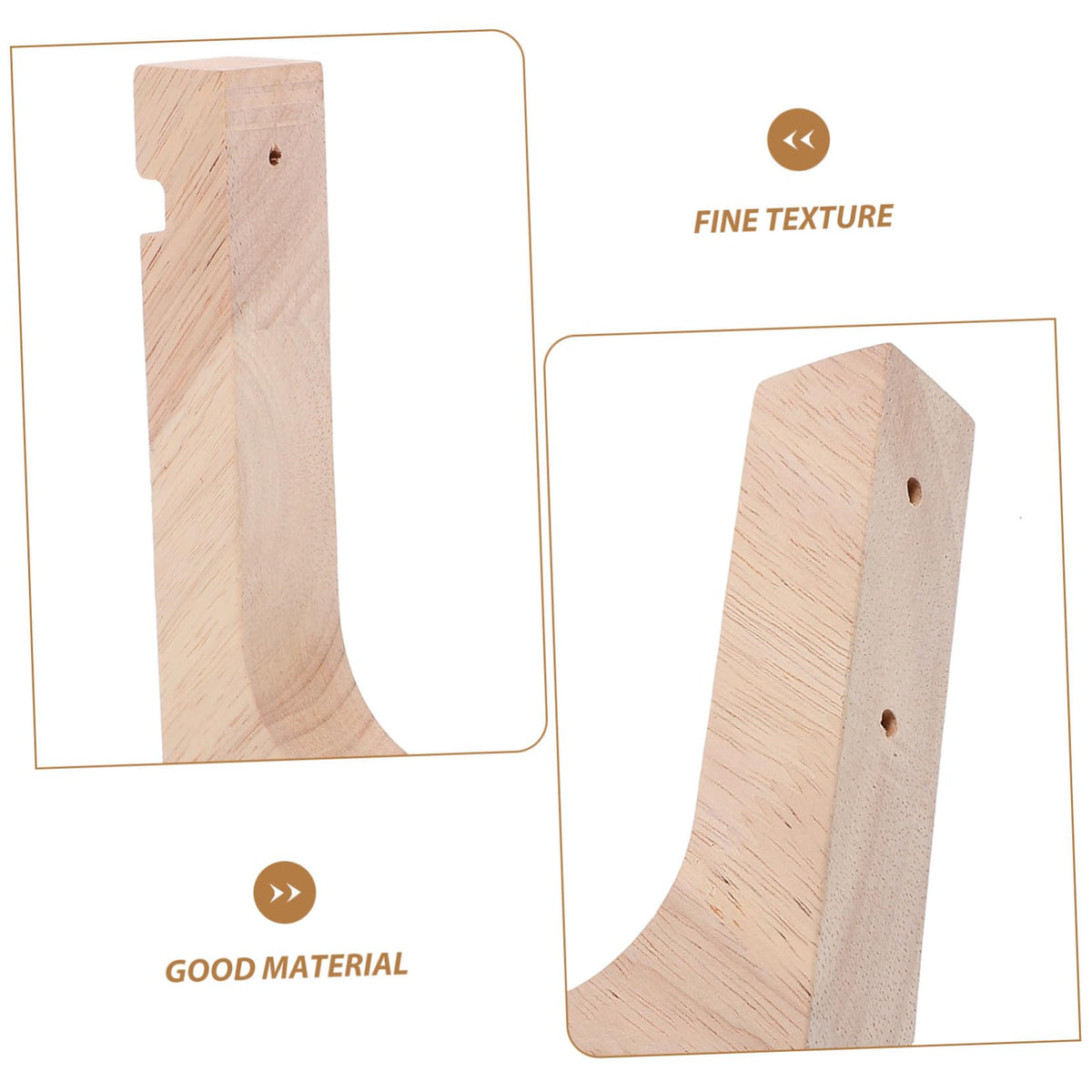 TIDTALEO 2pcs Wooden Plant Hanger Hooks Heavy-Duty Wall Mount Brackets for Indoor and Outdoor Hanging Pots Sturdy Natural Wood Plant Holder Stand for Wall Hanging and Flowerpots