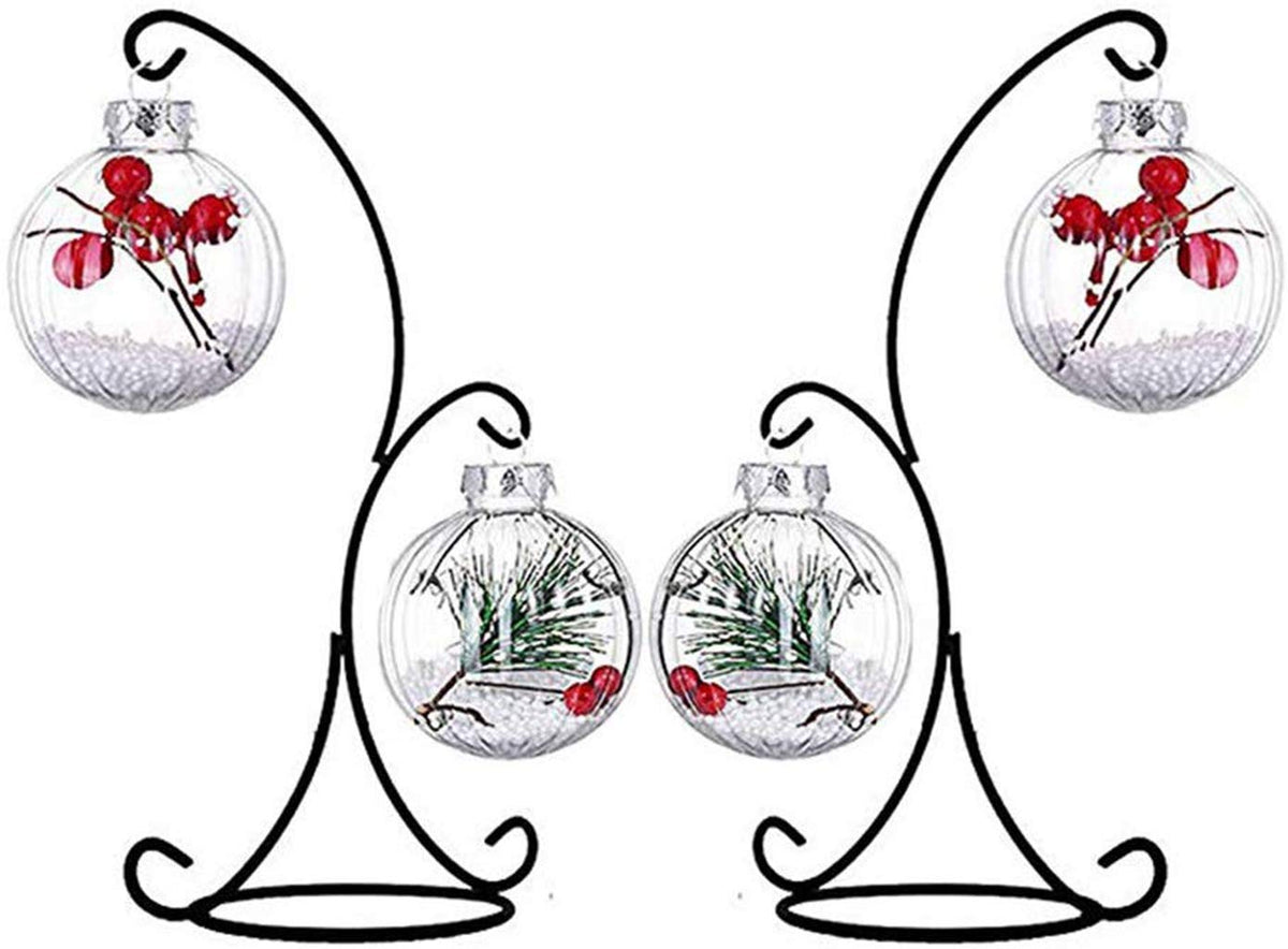 VERSAINSECT isplay Stand, 2 Pack Iron Hanging Stand Rack Holder for Hanging Glass Globe Air Plant Terrarium, Witch Ball and Home Wedding Decoration