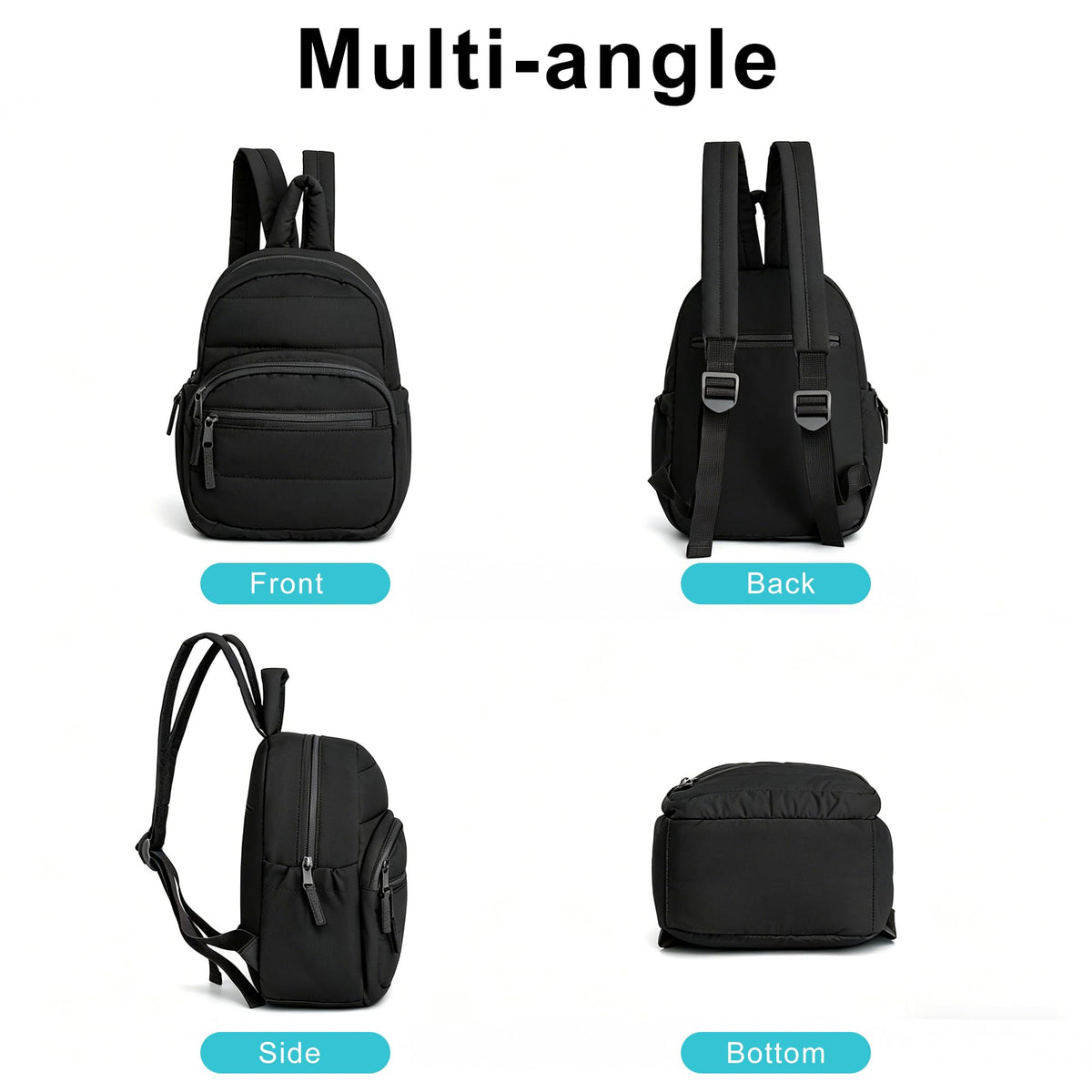 G.Z.LANKIN Lightweight Mini Backpack for Women,Taslan Durable Daypack,Casual Travel Backpack with Adjustable Straps for Daily,Travel