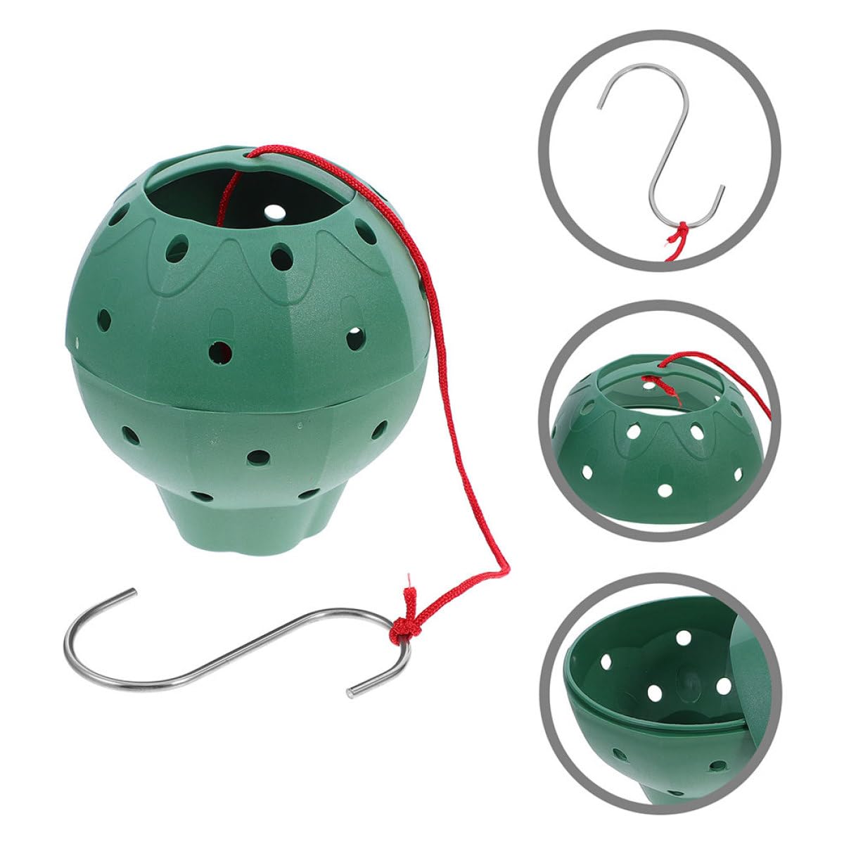 Luxshiny 5pcs Multi-Hole Hanging Strawberry Planters for Succulents and Flowers, Plastic Garden Pots with Side Openings, Suitable for Indoor and Outdoor Seed Starting and Hanging Plants