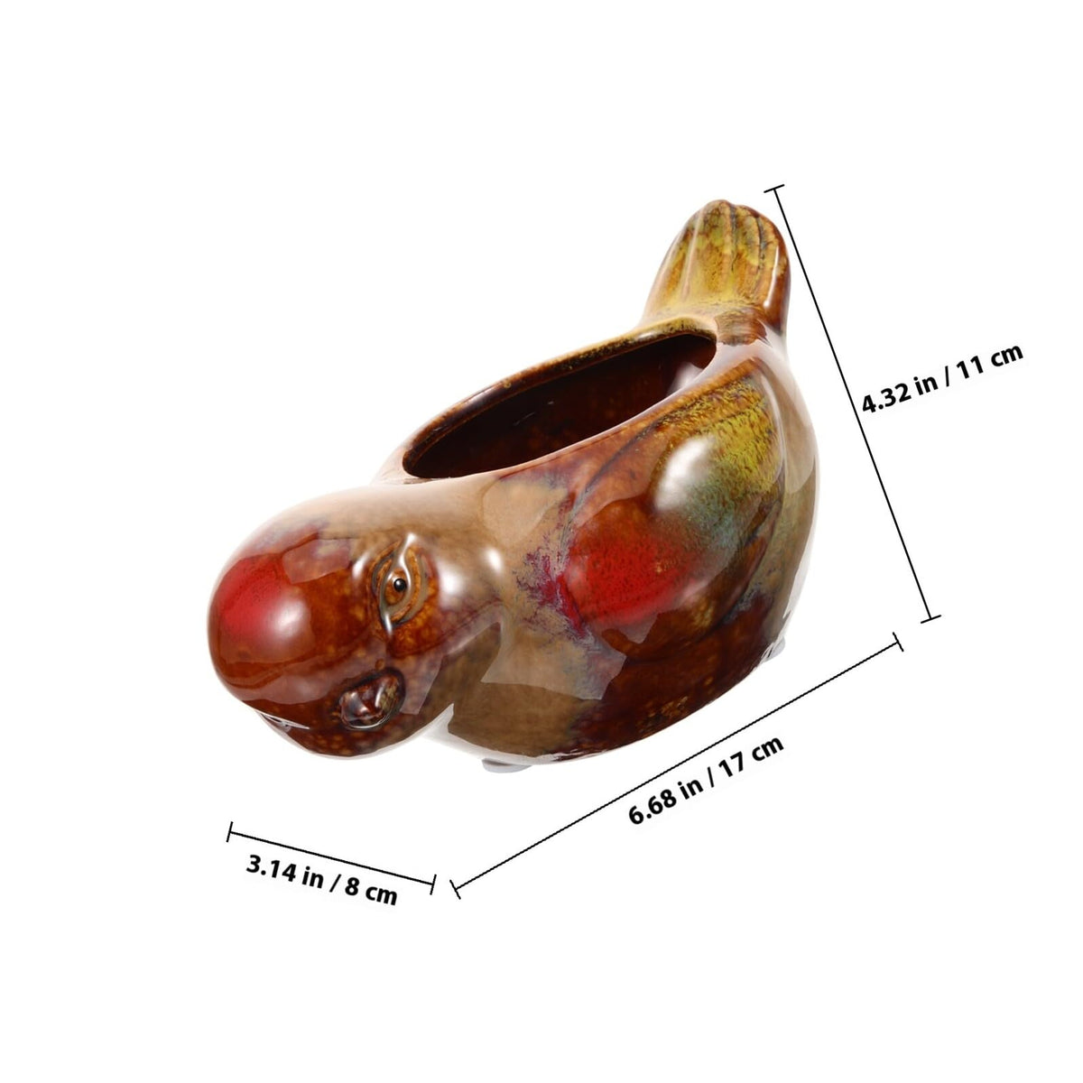 JOYOFREELY Ceramic Bird-Shaped Succulent Planter Pot for Indoor Balcony Plants Small Decorative Flower Pot Porcelain Pottery Plant Container for Home Garden