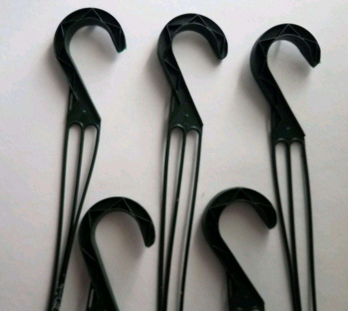 OTRIEK Green Replacement 3 Strand Plastic Hangers (Set of 5) for 45cm/17.7" Hanging Baskets