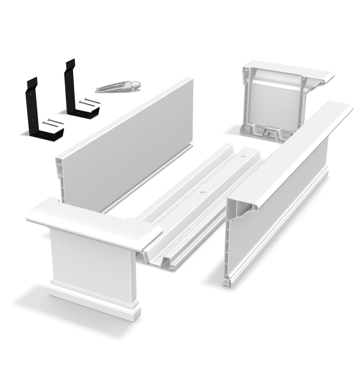 Mayne 4826-W Yorkshire Window Box, 6-Foot, White