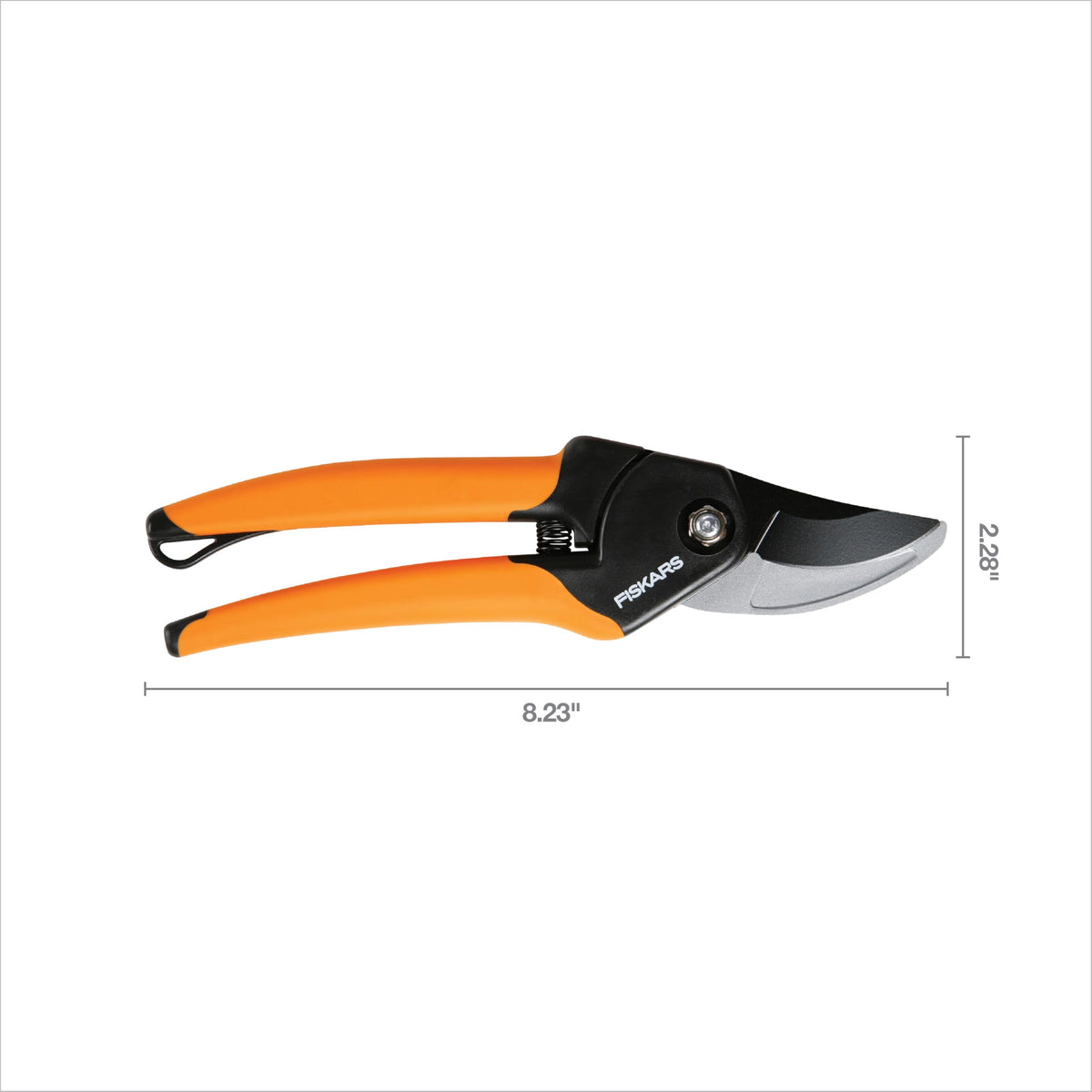 Fiskars SoftGrip Bypass Pruning Shears, 5/8” Cut Capacity Gardening Scissors for Right and Left-Handed Use, Steel Blade with Low Friction Coating, Rust Resistant Garden Clippers for Stems & Branches