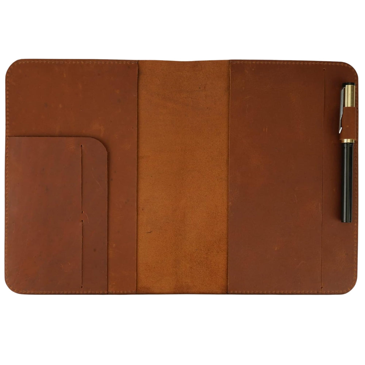 CestAntiQ, Leather Journal Cover | (5.75"x8.25") Notebook Medium A5 | Refillable Cahier | Leather Bound Journal cover for Travelers Writers | Gift for Anyone :: Tan