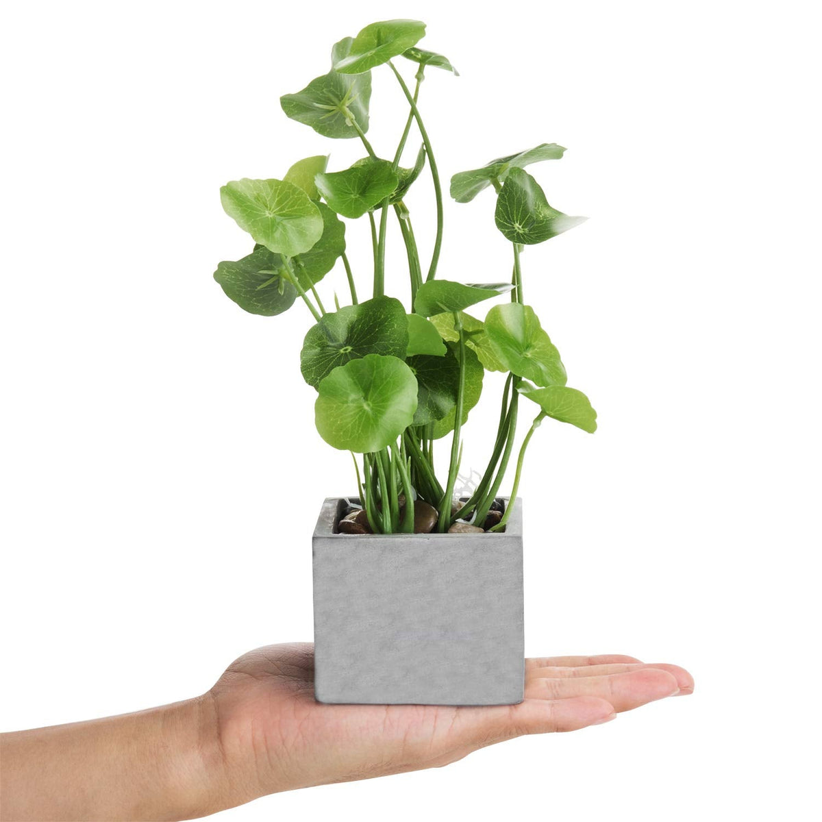 MyGift Artificial Plants Indoor, Set of 3 Small Fake Potted Plants, Faux House Plant for Home Decor