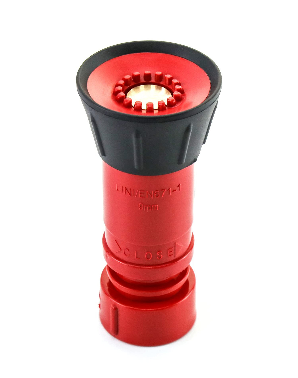 QWORK Fire Hose Nozzle, 1" Heavy Duty NPSH/NPT Thermoplastic Constant Flow Fog Nozzle, Fire Equipment