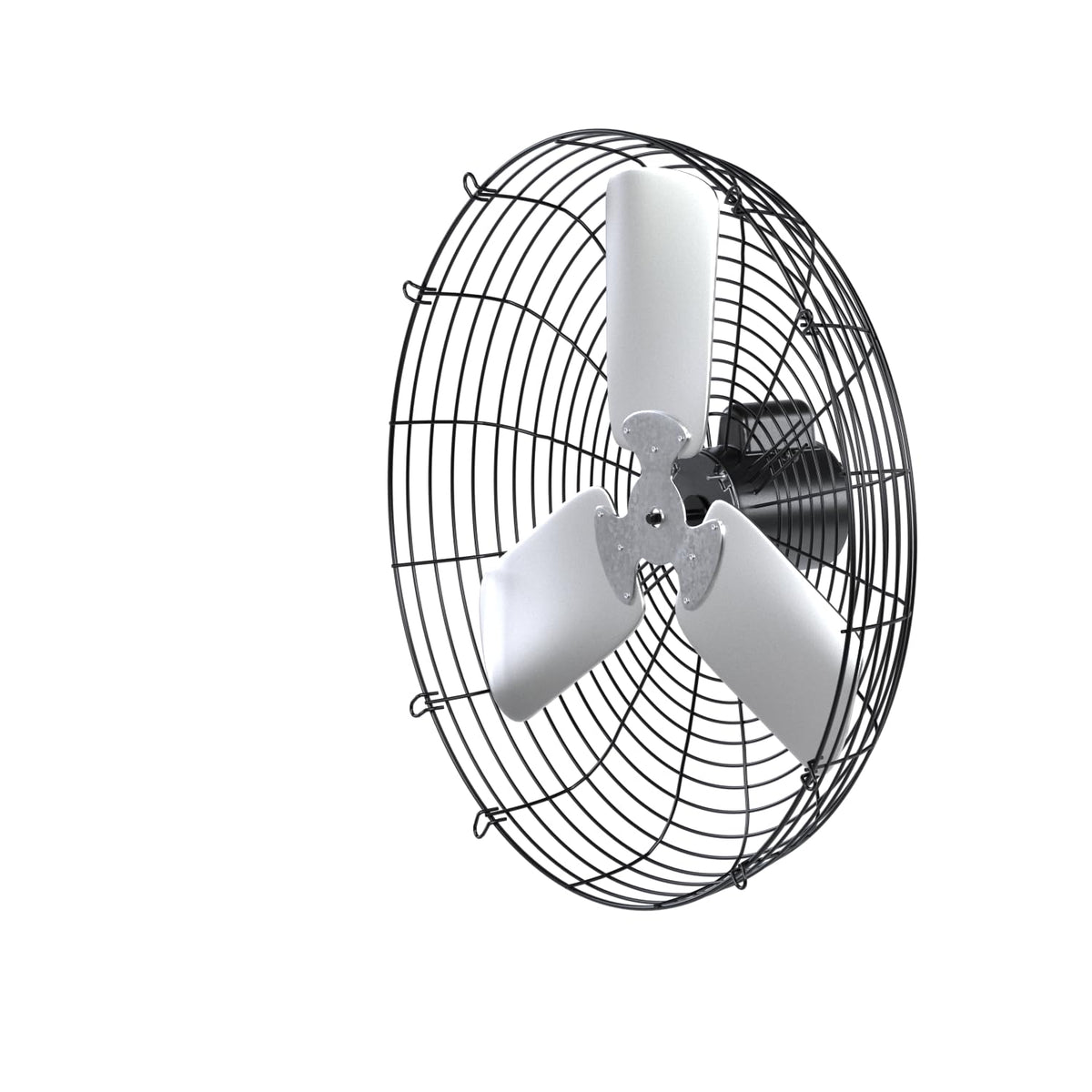 Hessaire 30NS8V240 Exhaust Fan, 30 Inch, 6700 CFM, Guard Mount, Corrosion Resistant