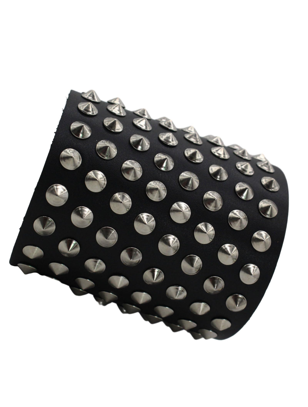 Scddboy Gothic Spike Studded Wrap Gauntlet Wristband for Men,Punk Leather Cuff Bracelet for Men