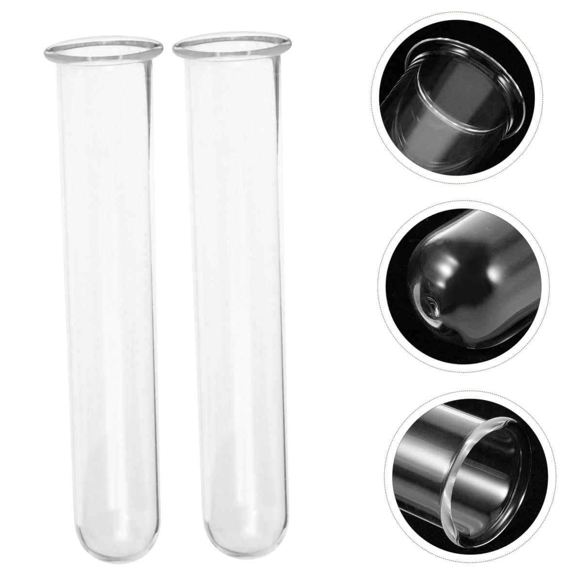CIYODO 4pcs Glass Hydroponic Test Tube Vase for Flowers Geometric Terrarium Home Plant Decor Propagation Vases