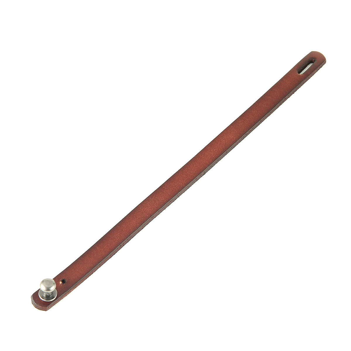 HZMAN Adjustable Handmade Leather Cuff Bracelet Steampunk Style Minimalist Leather Wristband (Brown)