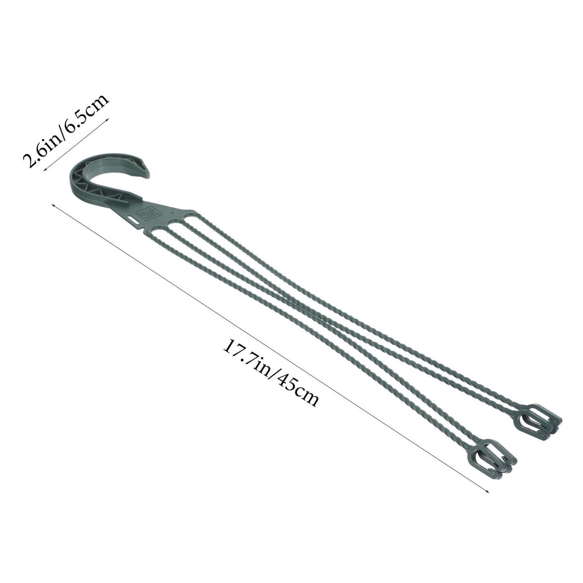 Yardwe 5Pcs Plastic Hanging Basket Hooks for Plants, 4-Prong Detachable Pot Hangers for Balcony, Porch, Garden, Indoor and Outdoor Use