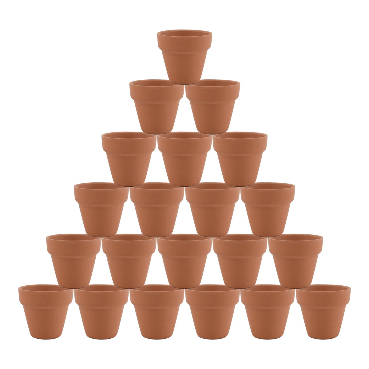 Luckforest Mini Clay Pots, 24 Pcs 2" Terracotta Pottery Planters for Cactus, Succulents, Flowers DIY Crafts Home Kitchen Decor