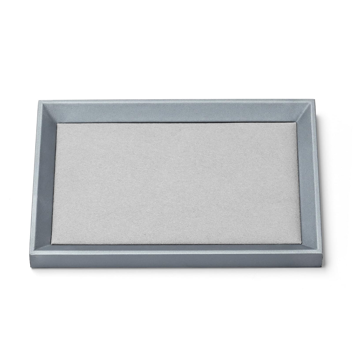 Oirlv Genuine Leather Microfiber Jewelry Tray - Flat Stackable Organizer for Necklaces, Bracelets, Rings & Earrings