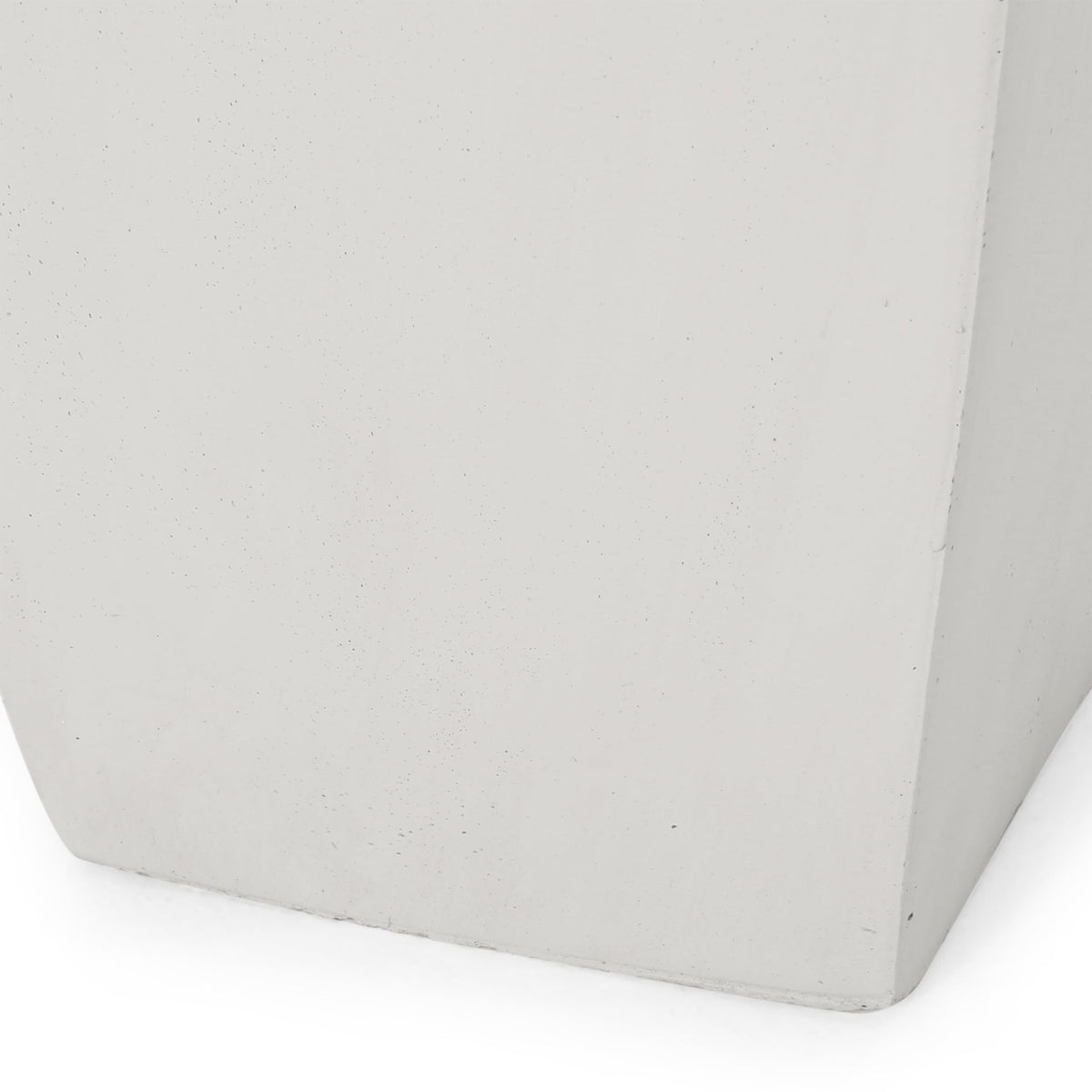agnixnaf 13" Outdoor Modern Small Cast Stone Planter,Flower Plant Pot,White,for Planting and Potting Succulents,Terrariums,and Indoor House Plants