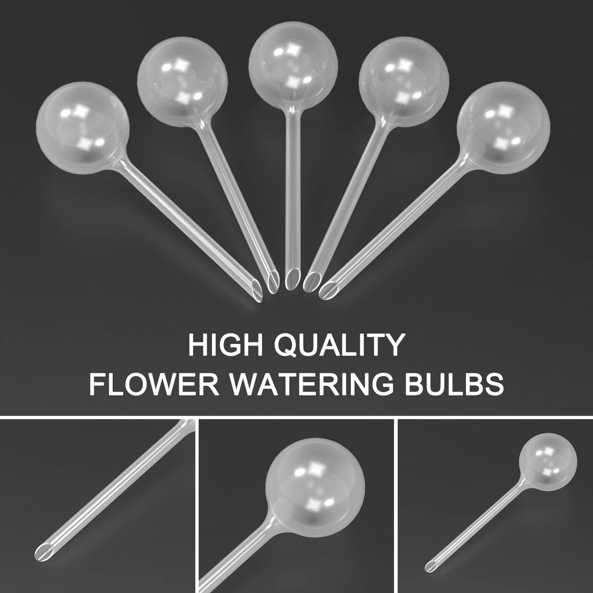 Plant Watering Globes,AOPANDA Self Watering Flower Pot Insert, Plastic Self Watering Bulbs, Large Capacity, for Indoor and Outdoor Plants, 9pcs.