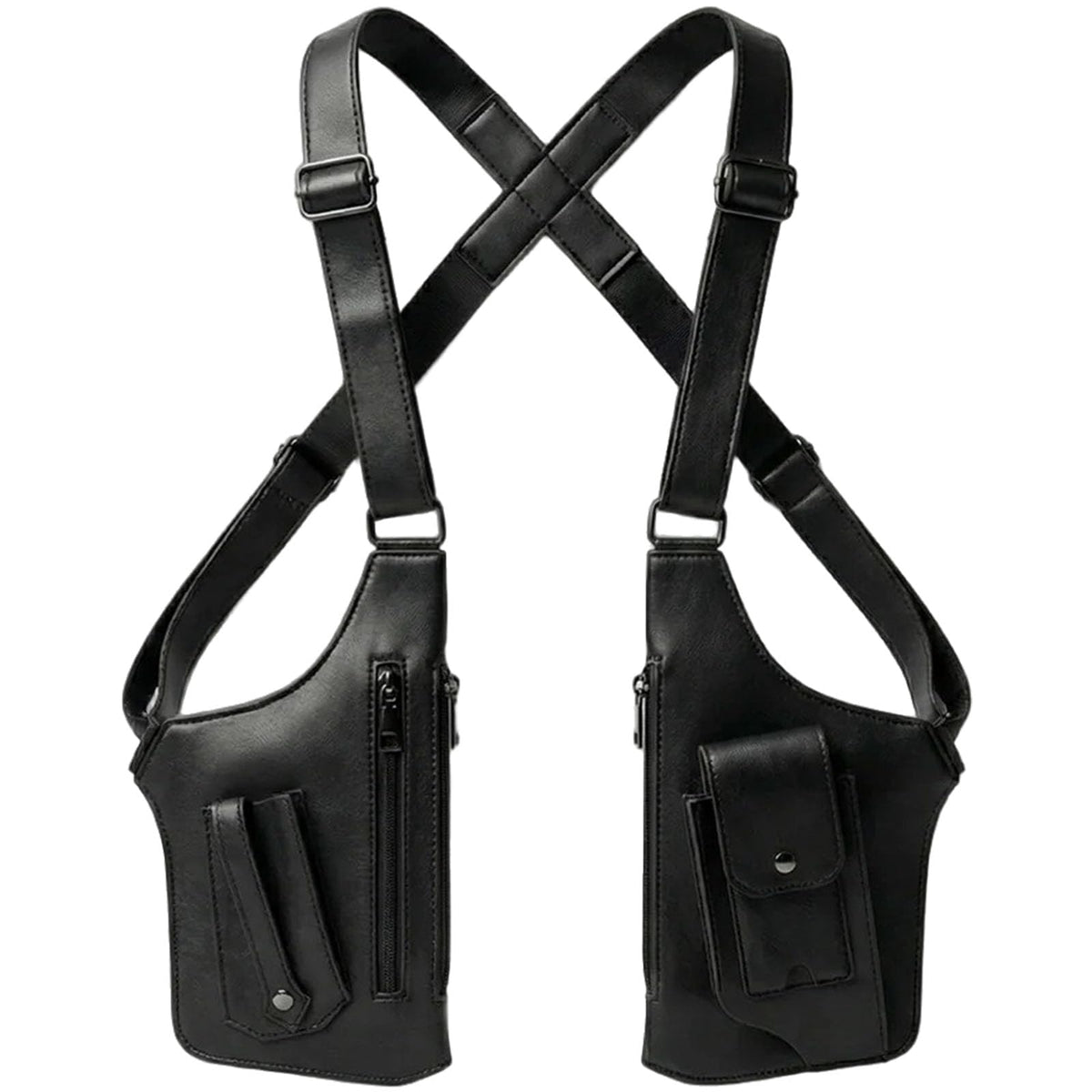 Cross-Body Sling Pack, Classic Shoulder Satchel, Pickpocket-Proof Hidden Crossbody Sling Bag, Slim Undercover (Black)