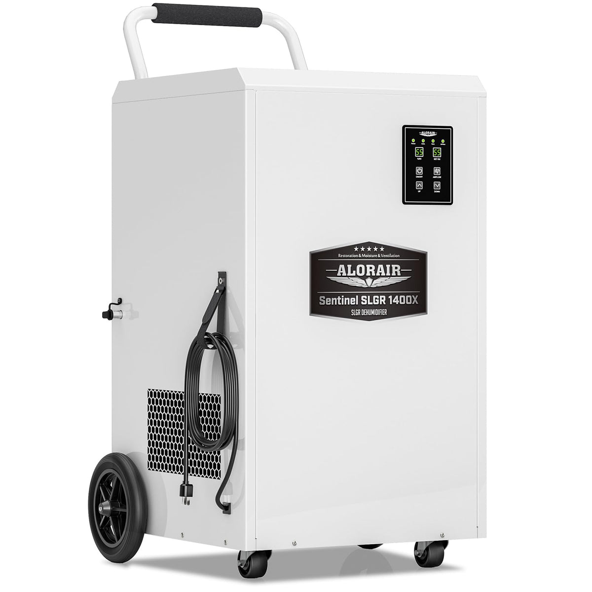 ALORAIR Commercial Dehumidifier 275 Pints with Drain Hose SLGR Tech High Efficient Industrial Dehu for Water Damage Restore, Basement, Warehouse, Home Use, Garage, 6 Years Limited Warranty