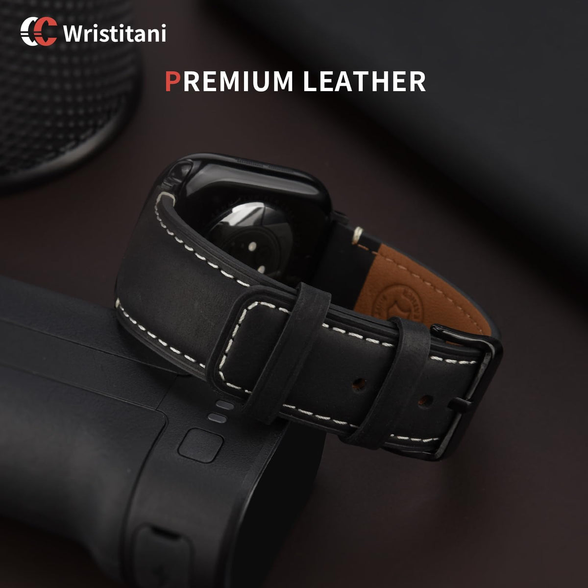 Wristitani 3 Pack Leather Bands Compatible With Apple Watch Bands 44mm 45mm 46mm 49mm 40mm 41mm 42mm for Men,Genuine Leather Replacement Straps for iWatch Ultra3/2/1 SE3/2/1 Series 11/10/9/8/7/6/5/4
