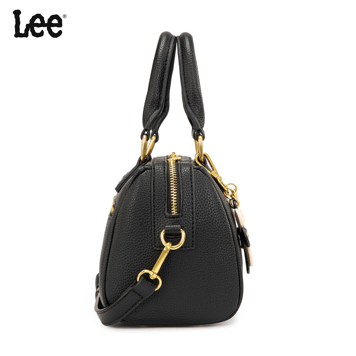 Lee Satchel Purses for Women, Small Top Handle Handbag, Convertible Crossbody Satchel with Detachable Shoulder Strap for Casual Use, LEE70-001BK