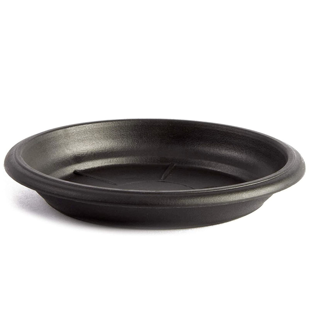 Juvale 24 Pack Small Plastic Plant Saucers for Pots, 4 Inch Drip Tray for Planter, Indoor, Outdoor Flowers (Black)